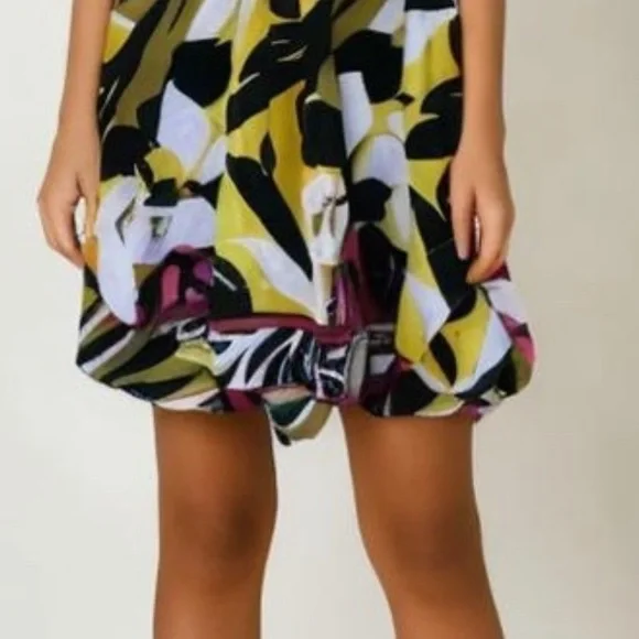 CYNTHIA ROWLEY MINI DRESS PRINT MULTY PINK FLORAL SIZE  M EXCELLENT CONDITION - Picture 5 of 11